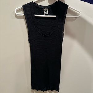Missoni black sweater tank